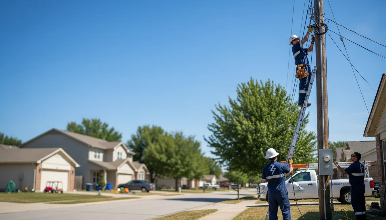 Residential electrician providing installation services in Acton, ME